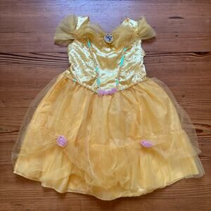 Disney Princess Belle Beauty and the Beast yellow costume ball gown SIZE XS